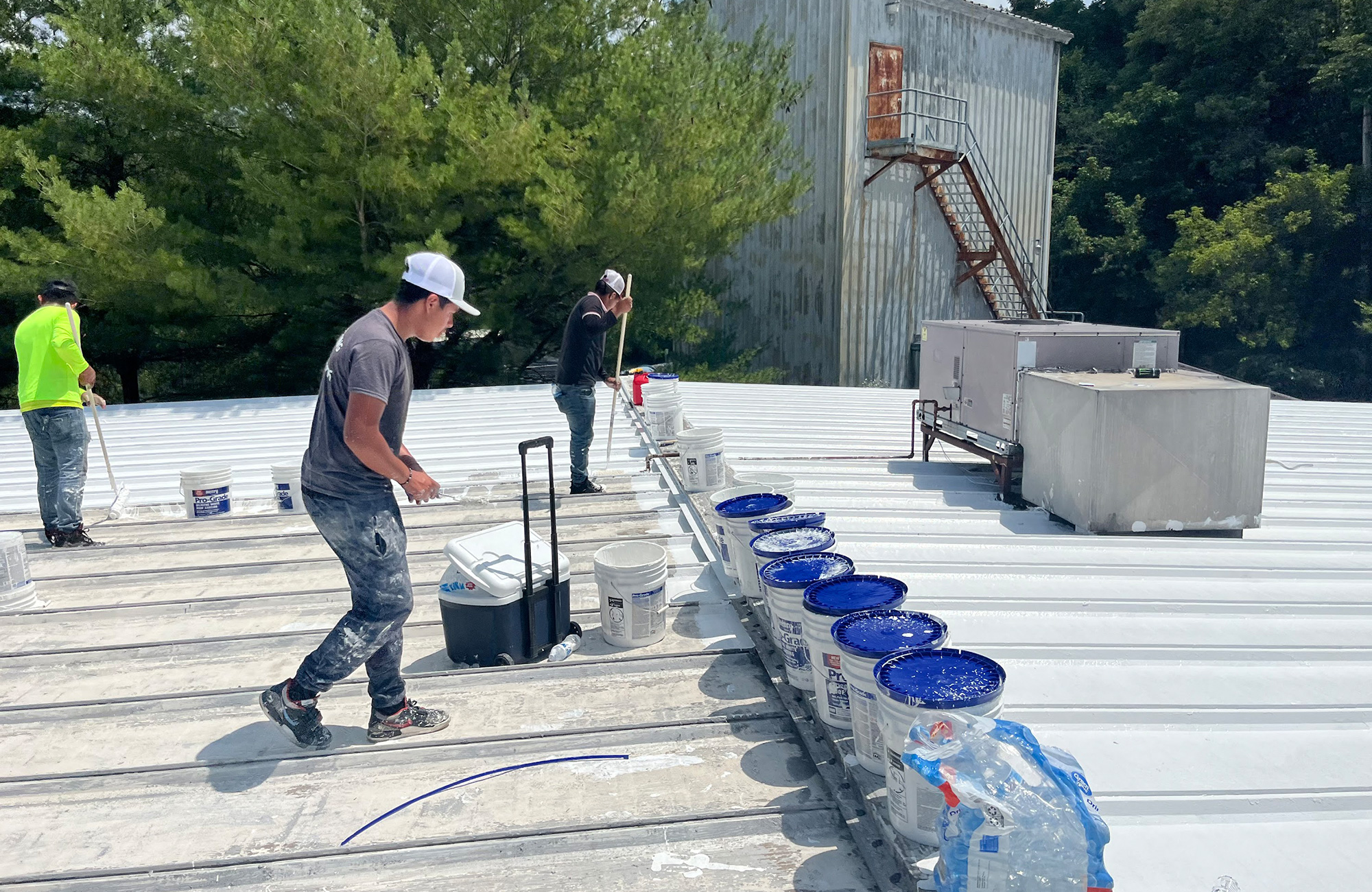 Metal roofing project