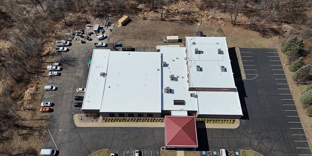 Commercial roofing project