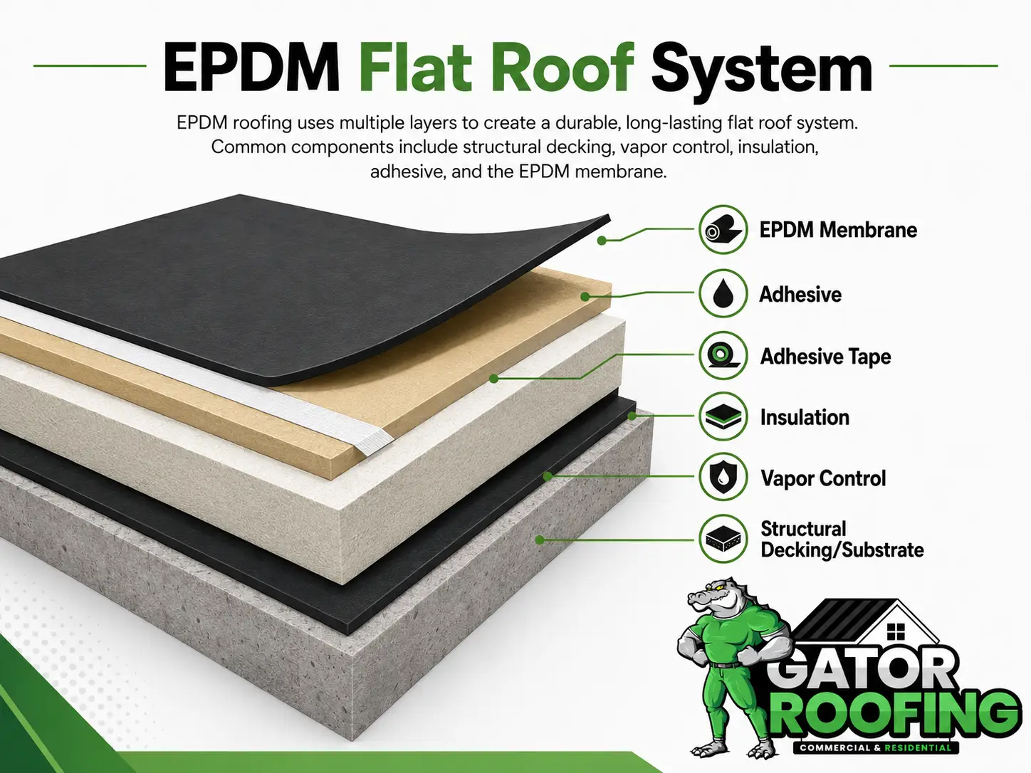 EPDM Roofing in Pittsburgh & Ohio with Gator Roofing