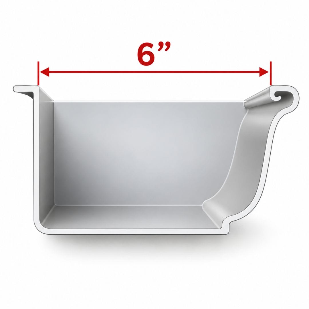 6-inch seamless gutters